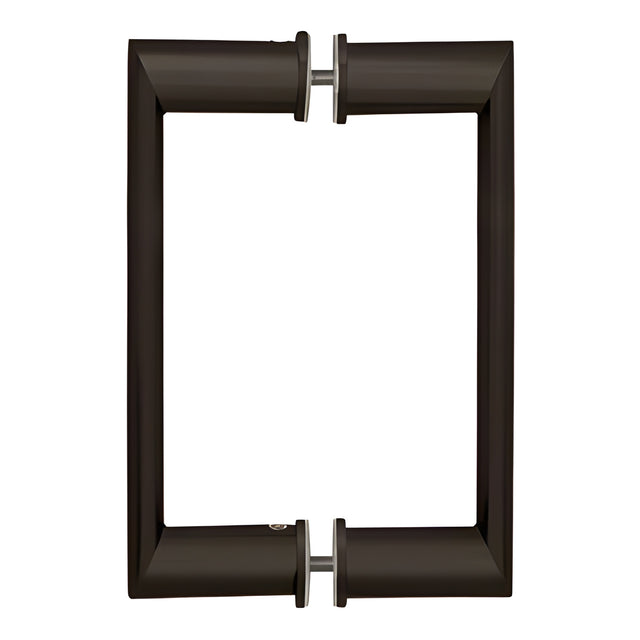 CRL 8" Oil Rubbed Bronze Back-to-Back Oval/Round Pull Handle