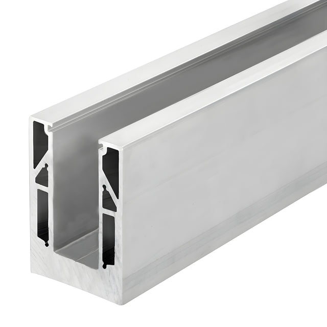CRL 9BL Series Mill 118-1/8" Square Base Shoe Drilled for 13/16" Glass