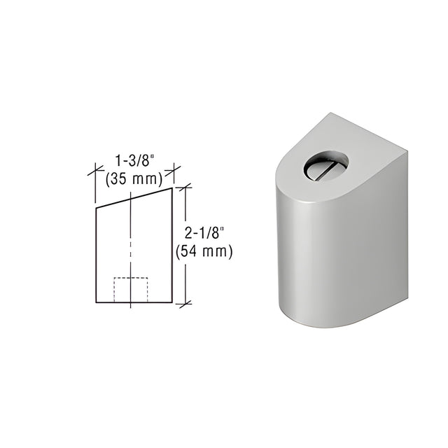 CRL Aluminum 0P400 Offset Pivot, Bottom Door Portion Only