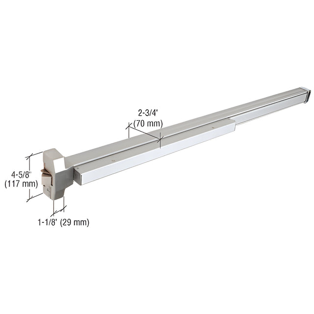CRL Aluminum 1900 Series Non-Handed Rim Panic Exit Device