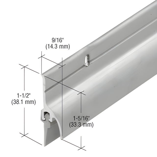 CRL Aluminum 36" Door Rain Drip with Vinyl Sweep