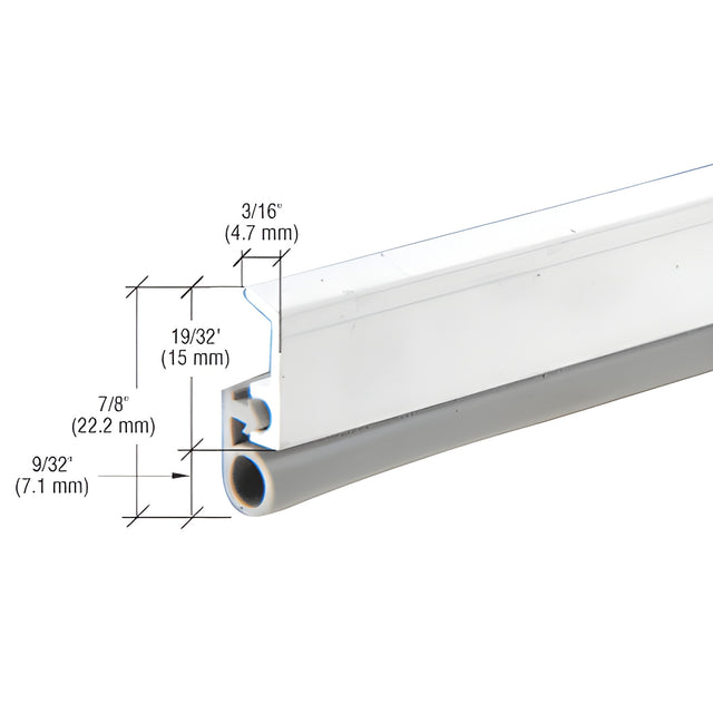 CRL Aluminum 36" x 84" Vinyl Bulb Seal Door Jamb Weatherstrip