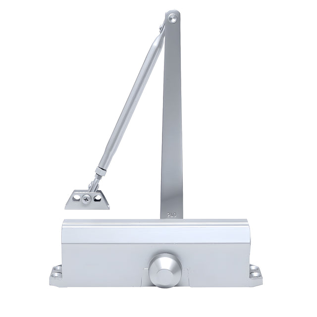 CRL Aluminum Adjustable Spring Power Size 2 to 5 Delayed Action Surface Mount Door Closer