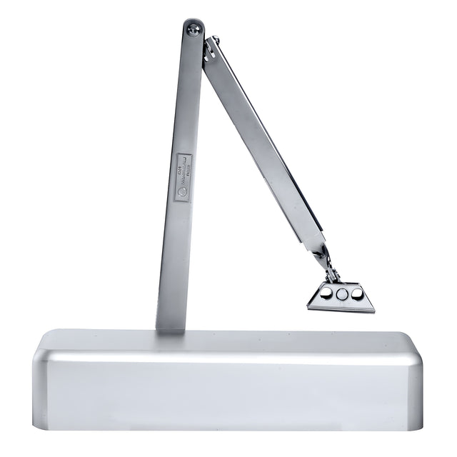 CRL Aluminum Delayed Action Adjustable Spring Power Size 2 to 6 Surface Mount Door Closer
