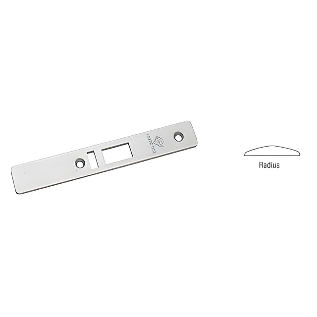 CRL Aluminum Radius Faceplate for AR4513 Series Deadlatch Locks