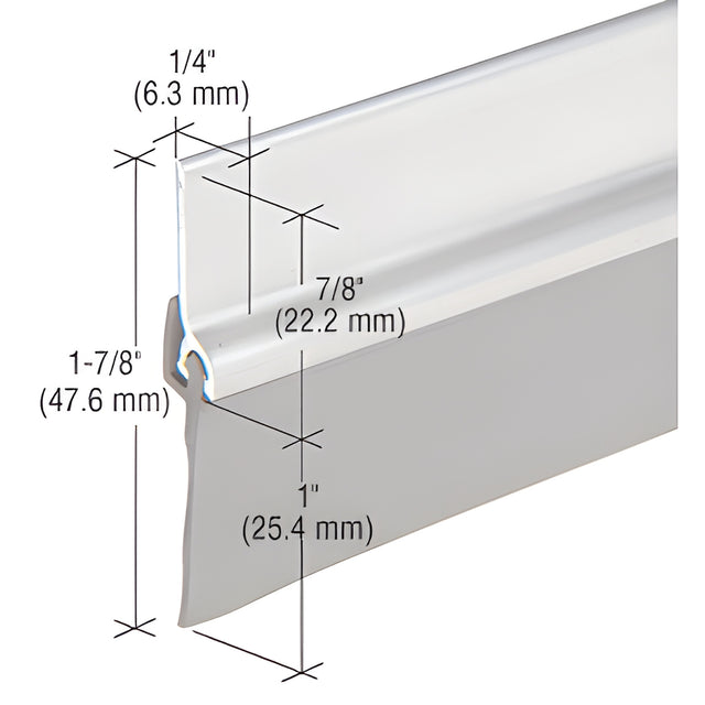 CRL Aluminum with Vinyl Door Sweep for 48" Door