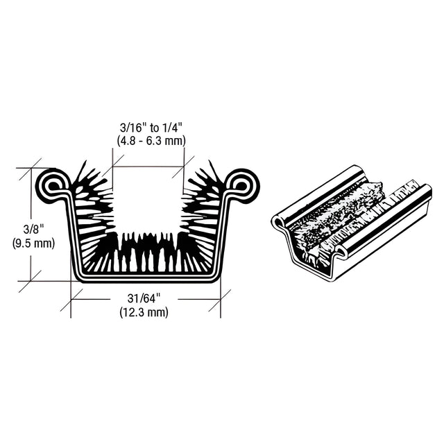 CRL Beaded Rigid Upper Division Bar for GM 1953-1963 - 96" Length