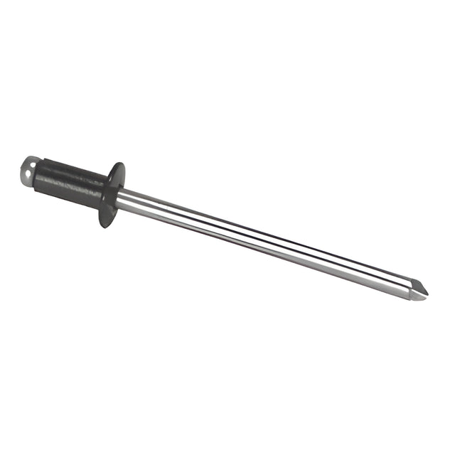 CRL Black 1/8" Diameter, 3/16" to 1/4" Grip Range Aluminum Mandrel and Rivet - 1000 Pack