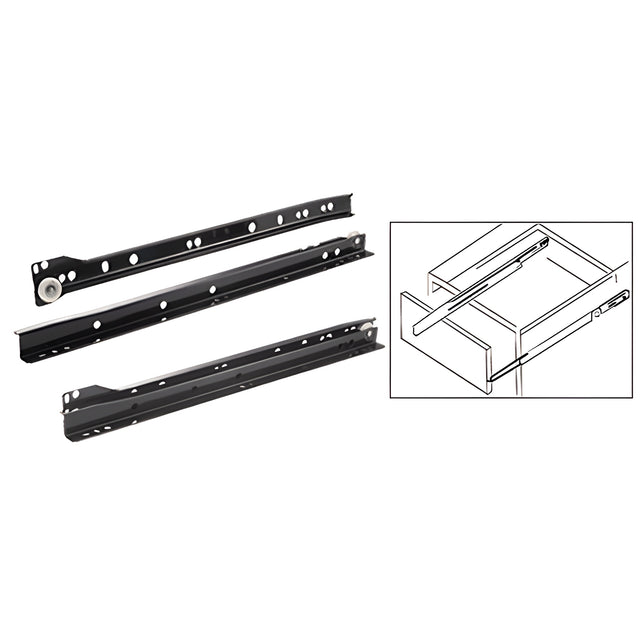 CRL Black 14" Drawer Slides