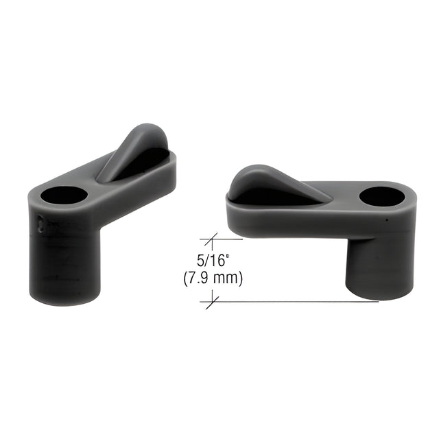 CRL Black 5/16" Plastic Window Screen Clips - Pack