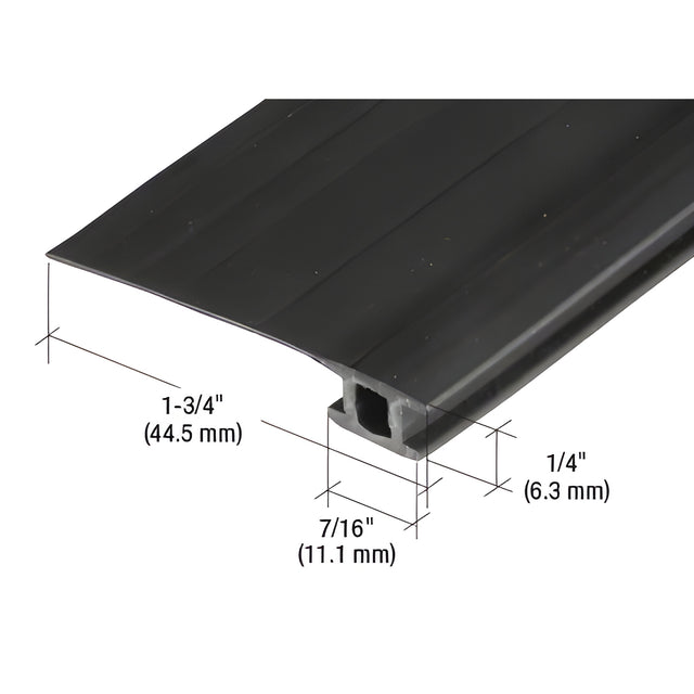 CRL Black 84" Vinyl 1-3/4" Adjustable Width Bug Strip