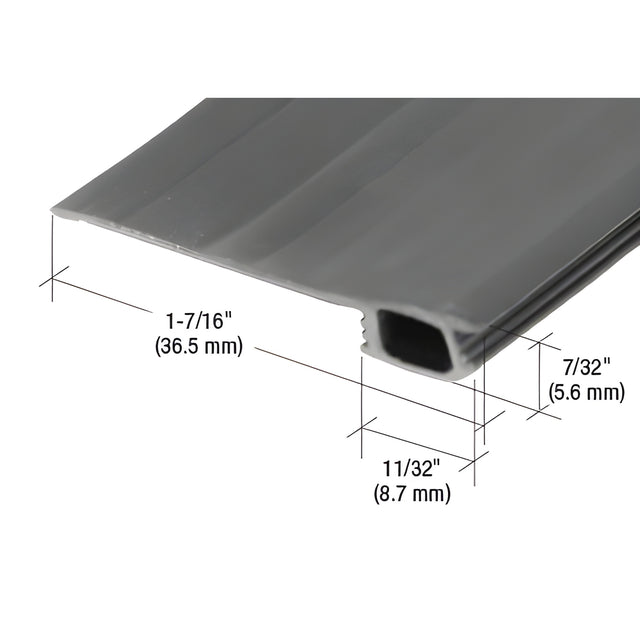 CRL Black 84" Vinyl 3/4" to 1-7/16" Adjustable Width Bug Strip