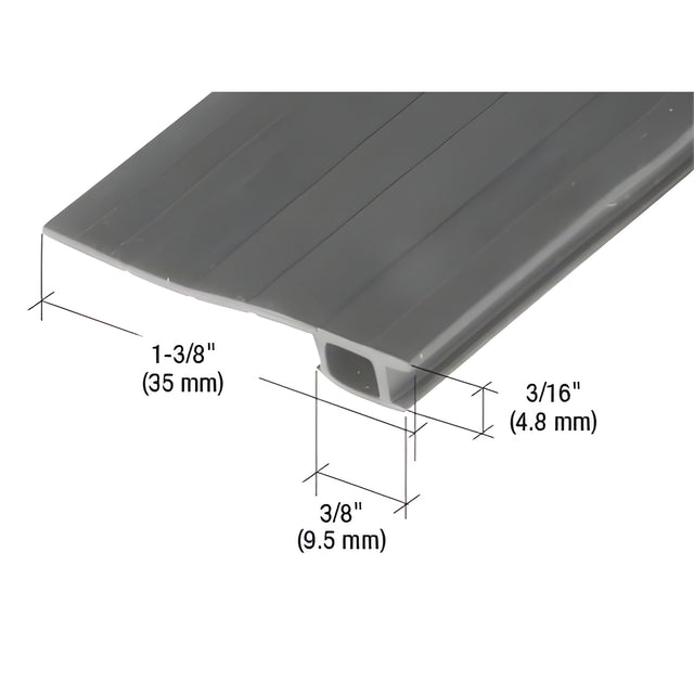 CRL Black 84" Vinyl 7/8" to 1-3/8" Adjustable Width Bug Strip