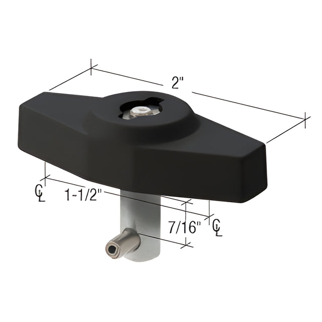 CRL Black Anodized Access Control Key Lock