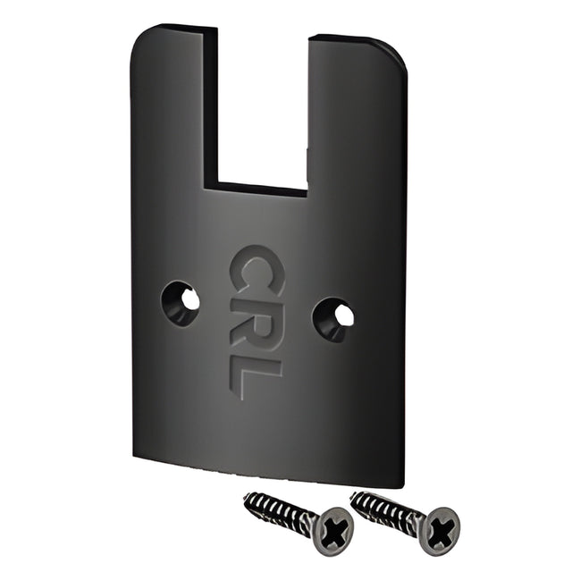 CRL Black Anodized Low Profile End Cap With Screws