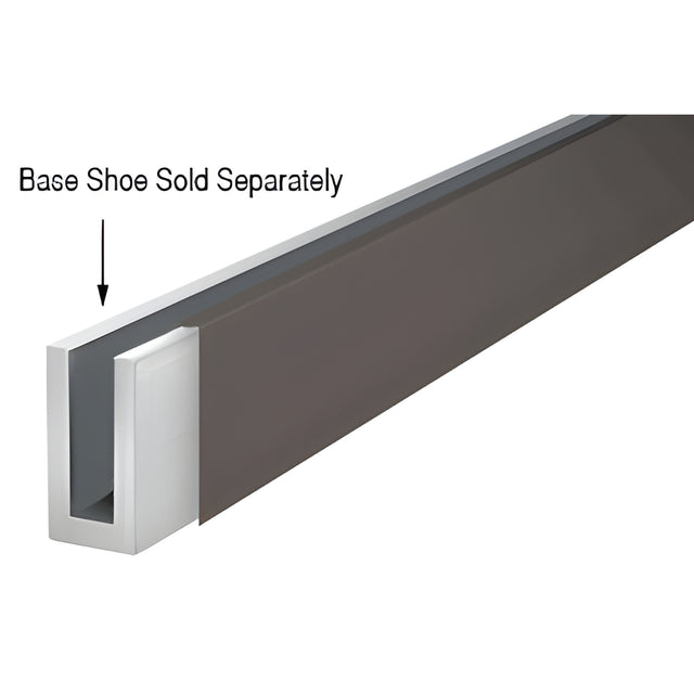 CRL Black Bronze Anodized 120" Cladding for W5B Series Windscreen and Smoke Baffle Base Shoe