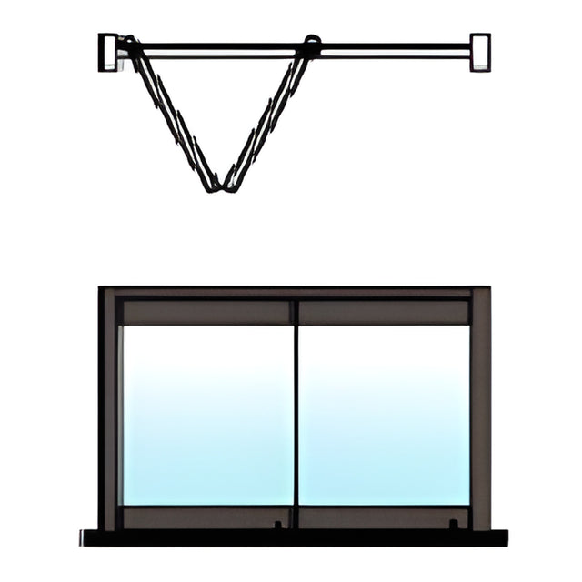 CRL Black Bronze Anodized 2-Panel Overhead Track Bi-Fold Door Configuration