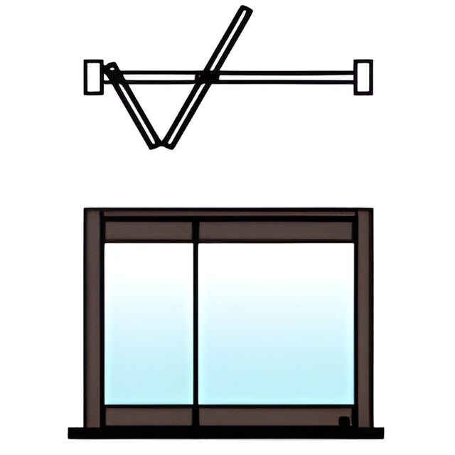 CRL Black Bronze Anodized 2-Panel Overhead Track Half Leaf Bi-Fold Door Configuration