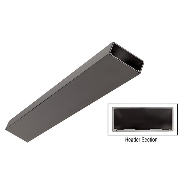 CRL Black Bronze Anodized 4-1/2" Header/Jamb with Flat Filler Custom Length