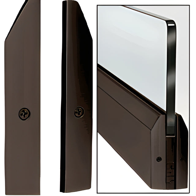 CRL Black Bronze Anodized 4" Split Tapered End Cap