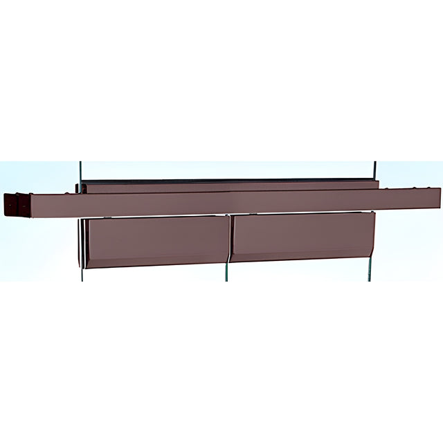 CRL Black Bronze Anodized Double Floating Header for Overhead Concealed Door Closers - for 72" Wide Opening