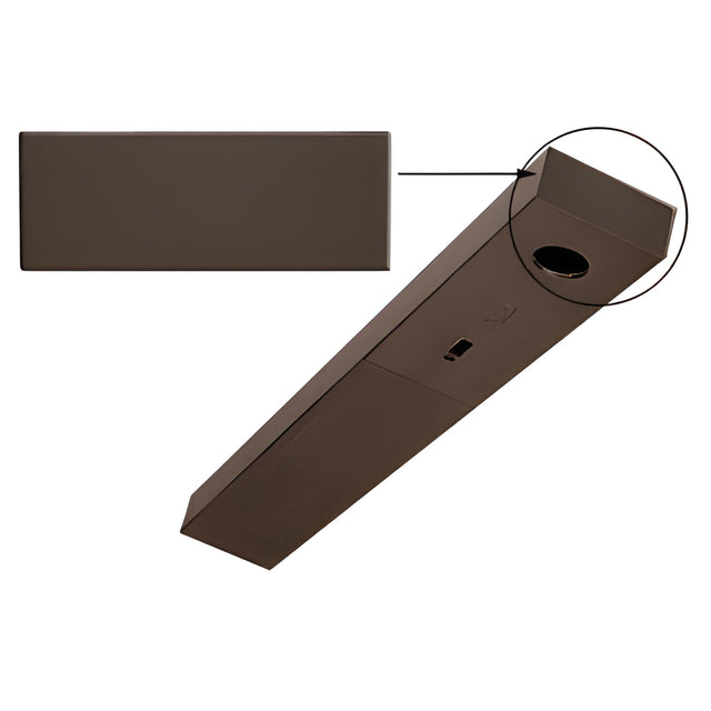 CRL Black Bronze Anodized End Cap for 1-3/4" x 4-1/2" DCH Header