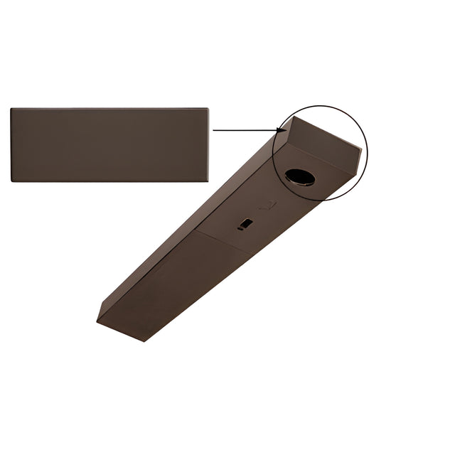 CRL Black Bronze Anodized End Cap for 1-3/4" x 4" Headers