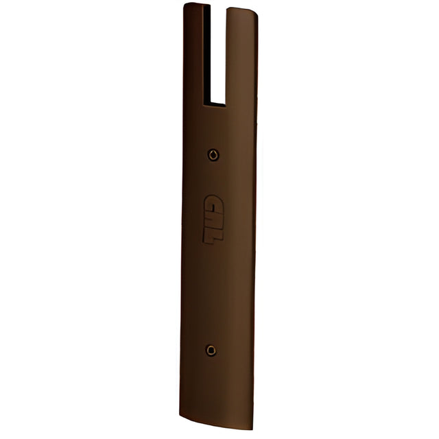 CRL Black Bronze Anodized End Cap for 10" Square 1/2" Glass Wedge-Lock® Door Rail