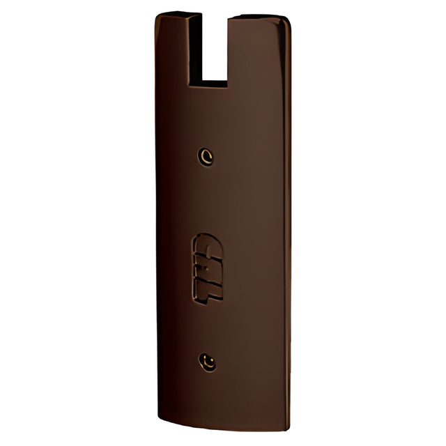 CRL Black Bronze Anodized End Cap for 6" Square 3/4" Glass Wedge-Lock® Door Rail