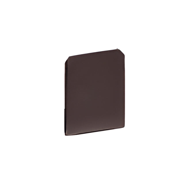 CRL Black Bronze Anodized End Cap for WU3 Series Wet/Dry U-Channel