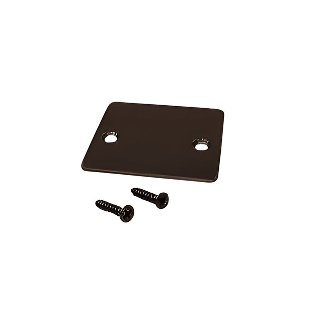 CRL Black Bronze Anodized End Cap with Screws