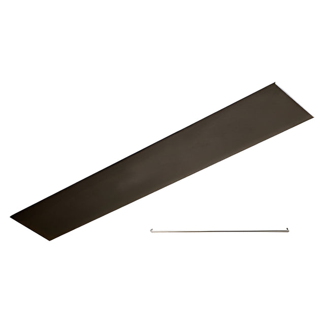 CRL Black Bronze Anodized Flat Snap-In Channel 120"