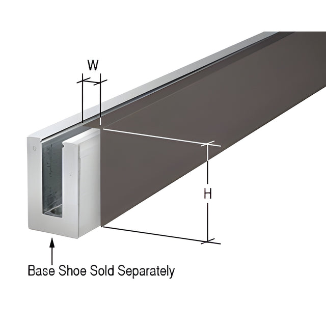 CRL Black Bronze Cladding for B5L Series Low Profile Base Shoe