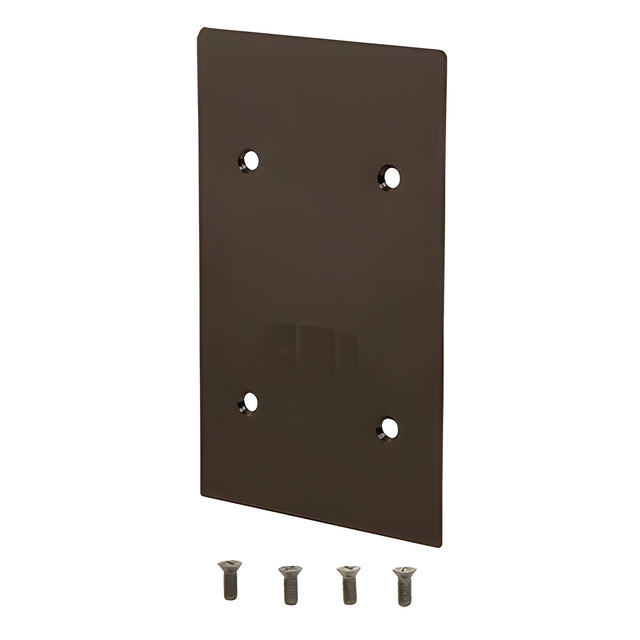 CRL Black Bronze End Cap for 9BL56 Series Standard Square Base Shoe