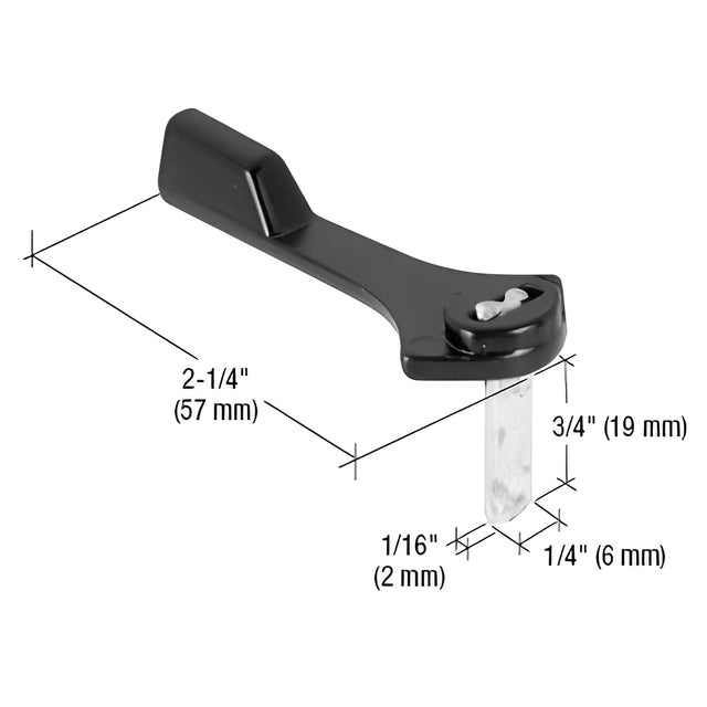 CRL Black Diecast Latch Lever for C1131 Handle