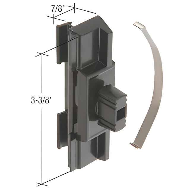 CRL Black Diecast Sliding Window Latch and Pull for Superior Windows