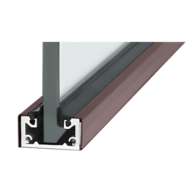 CRL Black KYNAR® Custom Length Shallow U-Channel