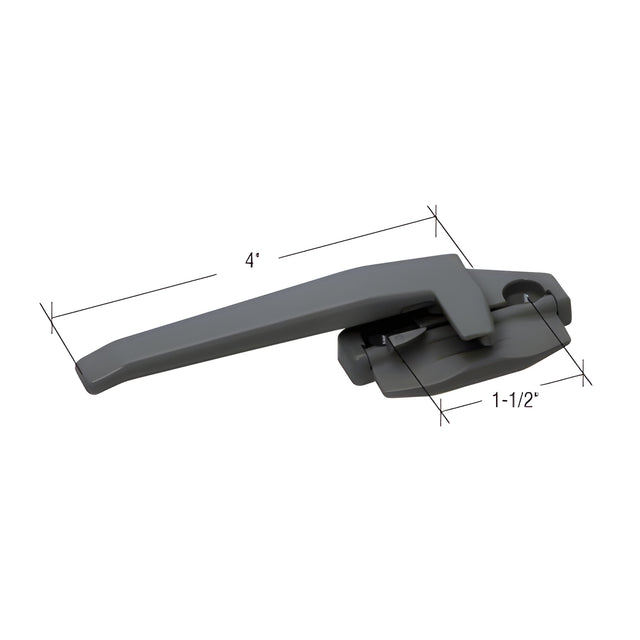 CRL Black Left Hand Cam Handle with 1-1/2" Screw Holes