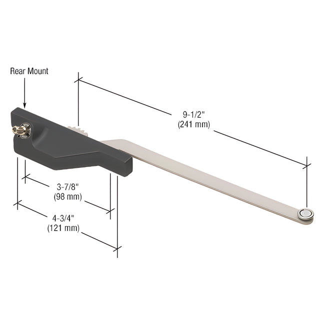 CRL Black Left Hand Single Arm Roto Operator