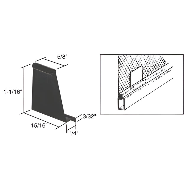 CRL Black Plastic Pull Tabs - Carded