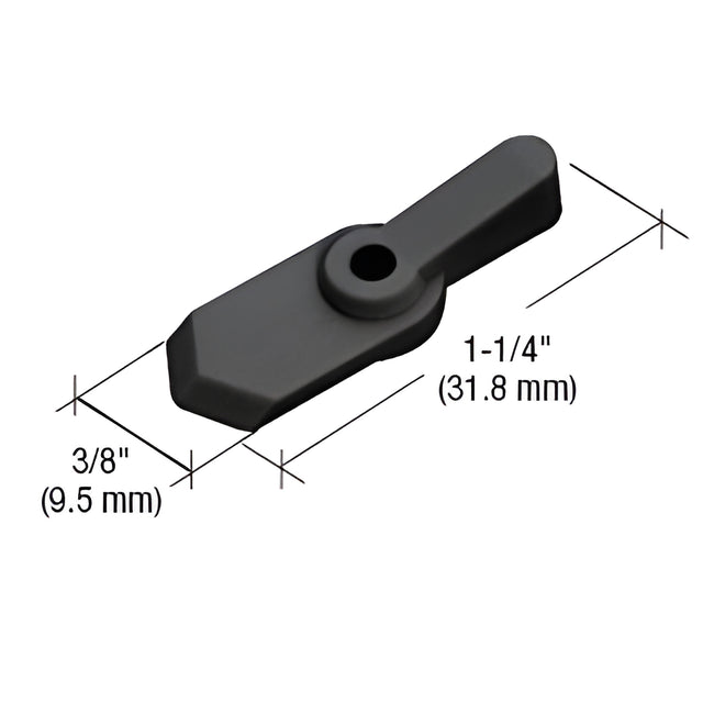 CRL Black Pointer Style Screen Swivel Clip - Carded