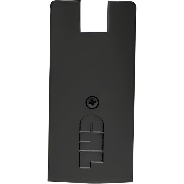 CRL Black Powder Coat 4" Square End Cap for Sidelite Rails with 3/4" Glass