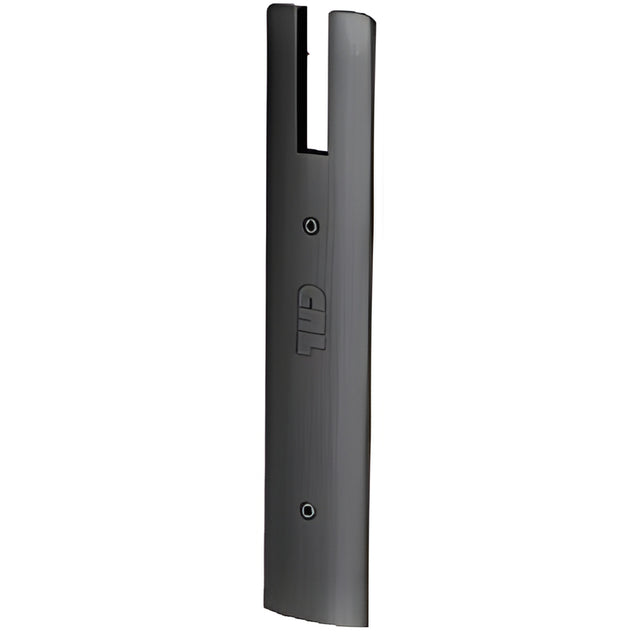 CRL Black Powder Coat End Cap for 10" Square 1/2" Glass Wedge-Lock® Door Rail
