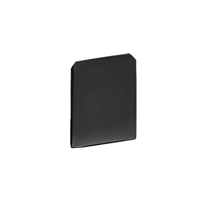 CRL Black Powder Coat End Cap for WU3 Series Wet/Dry U-Channel