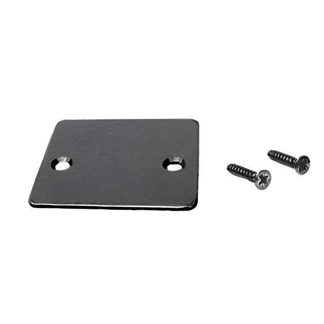 CRL Black Powder Coat End Cap with Screws