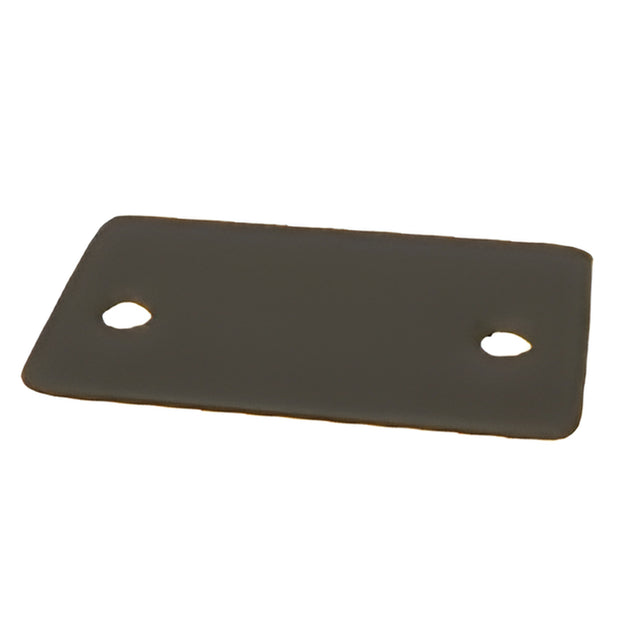 CRL Black Powder Coat End Cap with Screws for NH2 Series Wide U-Channel