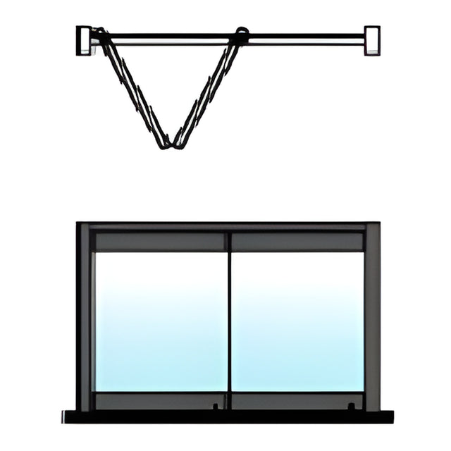 CRL Black Powder Coated 2-Panel Overhead Track Bi-Fold Door Configuration