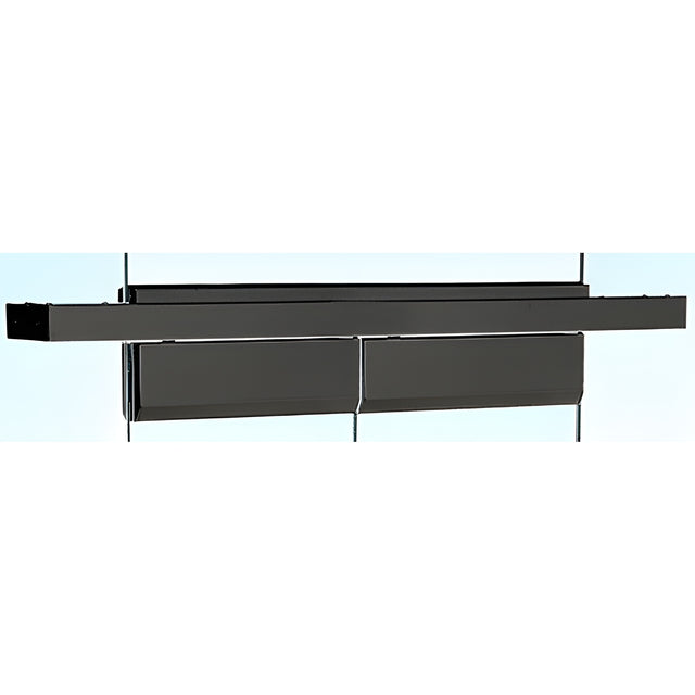 CRL Black Powder Coated 4-1/2" Custom Length Double Door Floating Header