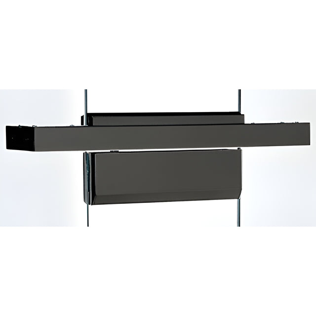 CRL Black Powder Coated Custom Length Single Door Floating Header