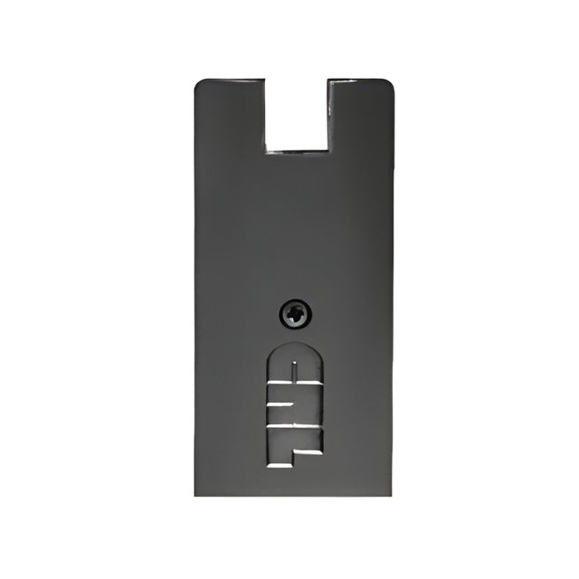 CRL Black Powder Coated End Cap for 4" Square Wedge-Lock® Door Rail